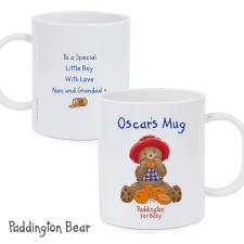 Personalised Paddington Bear For Baby Plastic Mug